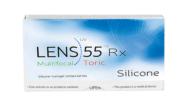 Blister Lens 55 Silicone Toric Multifocal RX Servilens