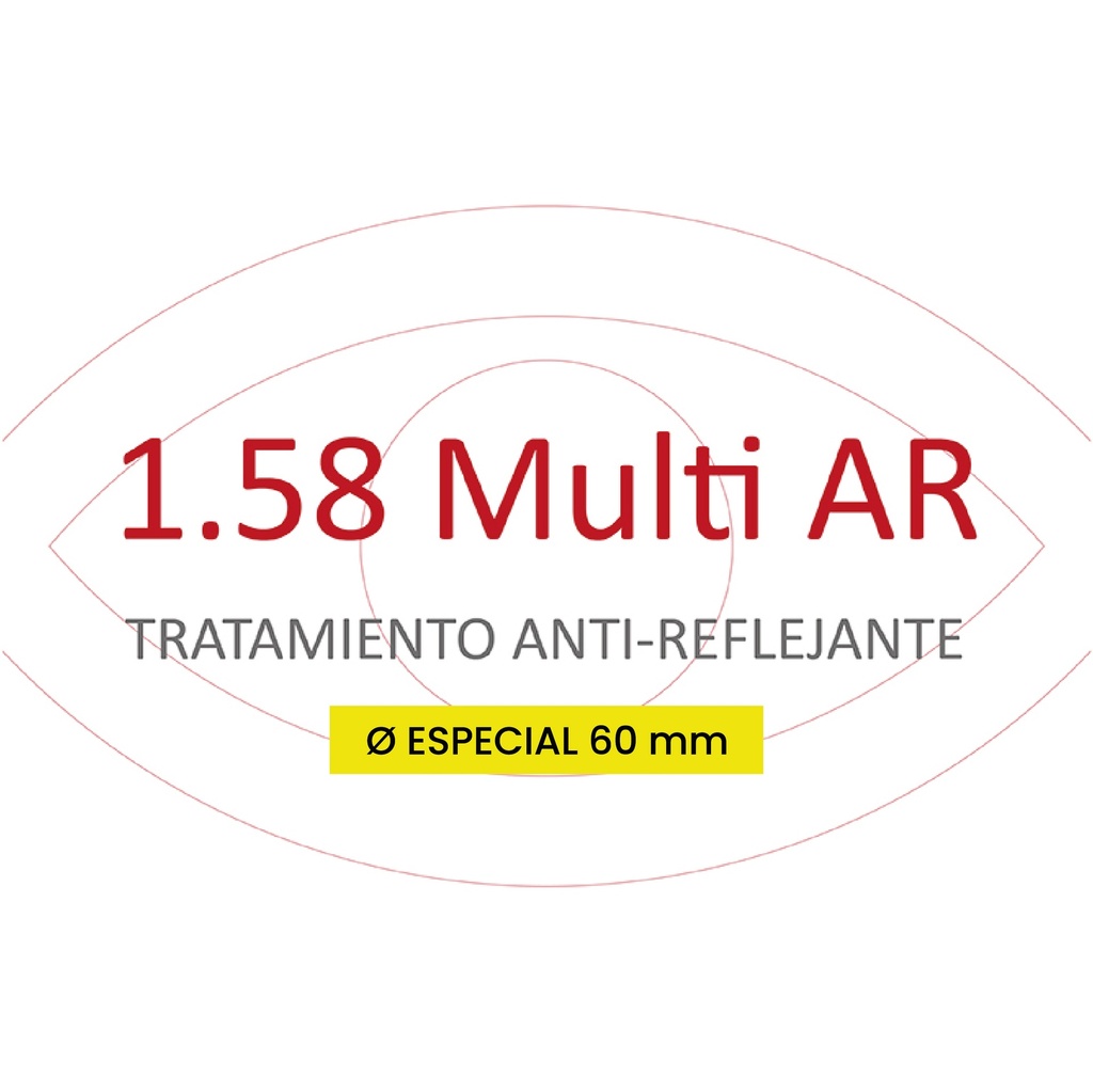 Lente Orgánica 1.58 Multi AR Ø 60