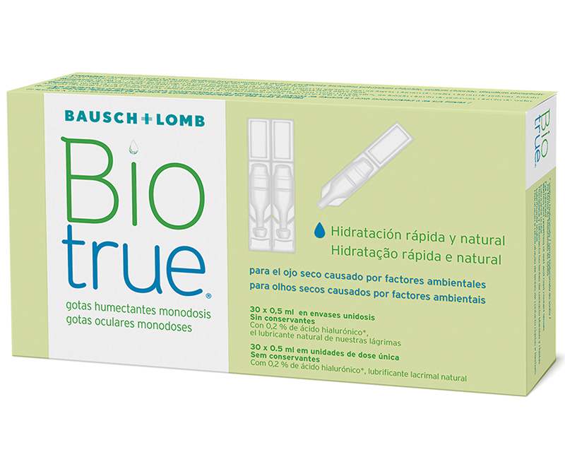 BioTrue Gotas Humectantes 30 x 0.50 ml Bausch+Lomb