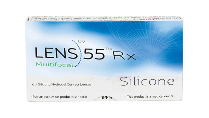 Lens 55 Silicone Multifocal RX 6 pk Servilens