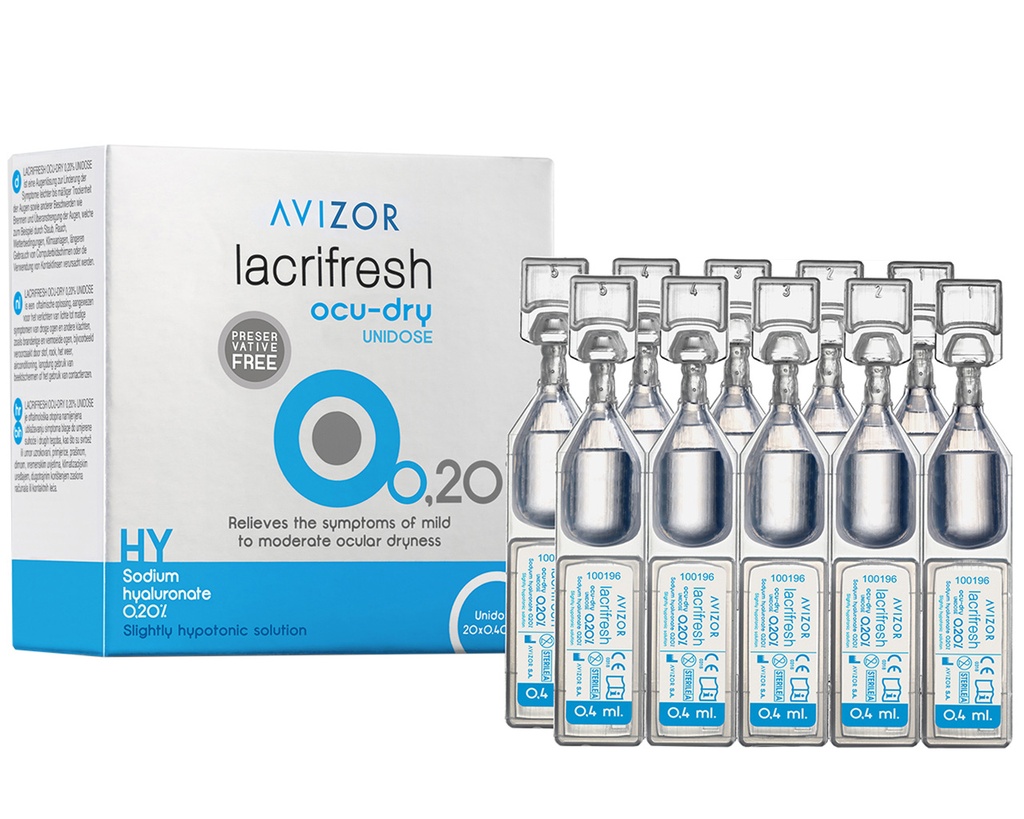 Lacrifresh Ocu-dry 0,20% 20 x 0.40 ml Avizor