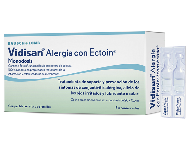 Vidisan Alergia con Ectoín 20x0.5 ml Bausch+Lomb