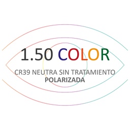 Lente Cr-39 color neutra polarizada (talco solar)