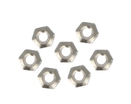 [F.TUE06] Tuerca hexagonal acero plata D:2.5 D:1.2 100 ud