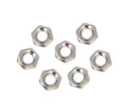[F.TUE07] Tuerca hexagonal acero plata D:2.5 D:1.4 100 ud