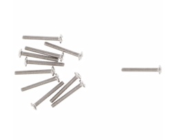 [F.TOR33] Tornillo montura al aire acero plata (+) C:2.5 P:1.2 L:10.0 100 ud