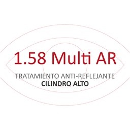 Lente Orgánica 1.58 Multi AR CILINDRO ALTO