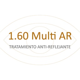 Lente Orgánica 1.60 AS Multi AR MR-8