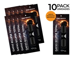 [ECL-PI10] Pack PREMIUM 10 gafas eclipse homologadas ISO12312-2 (packaging individual)
