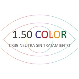 Lente Cr-39 color neutra (talco solar)